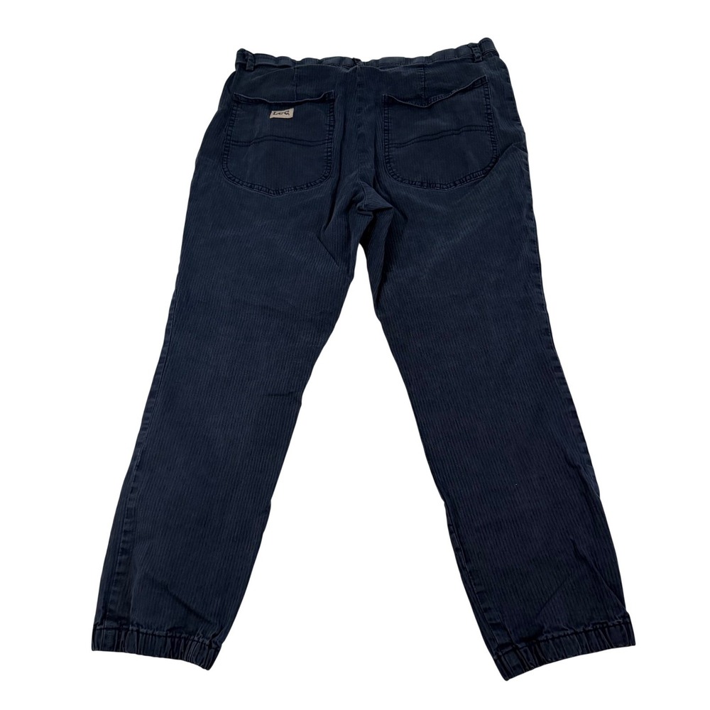 Lee Mens Navy Blue Tapered Leg Mid Rise Regular Fit Jogger Pants 1444